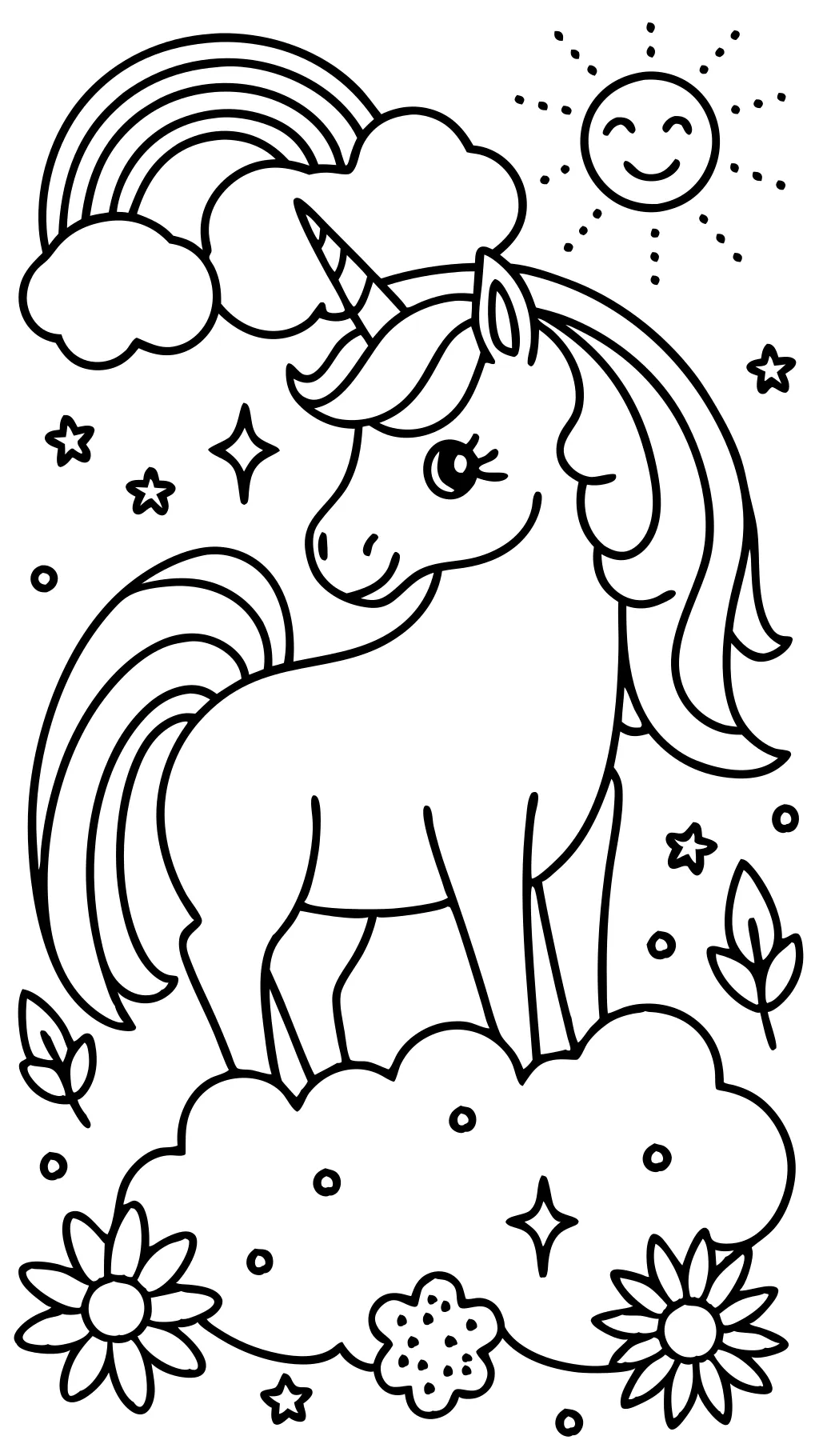 free coloring pages unicorn